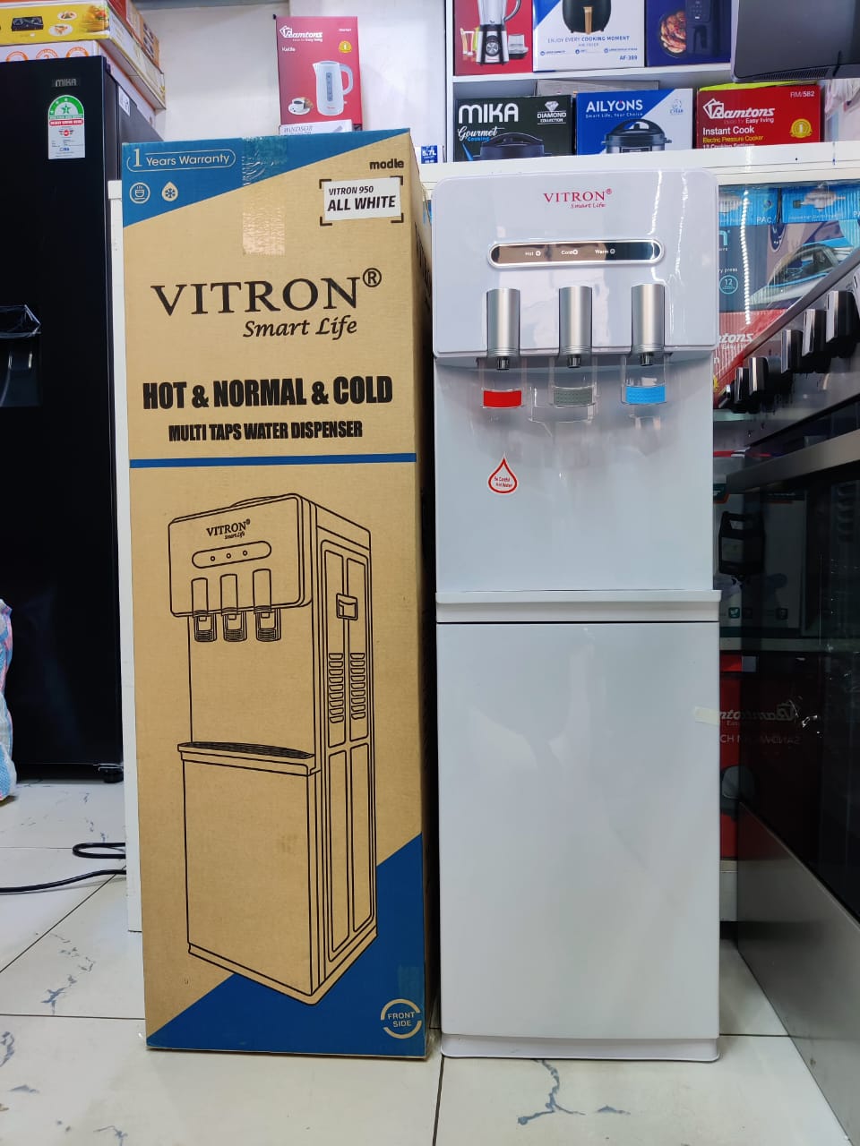 Vitron  3 taps top load water dispenser