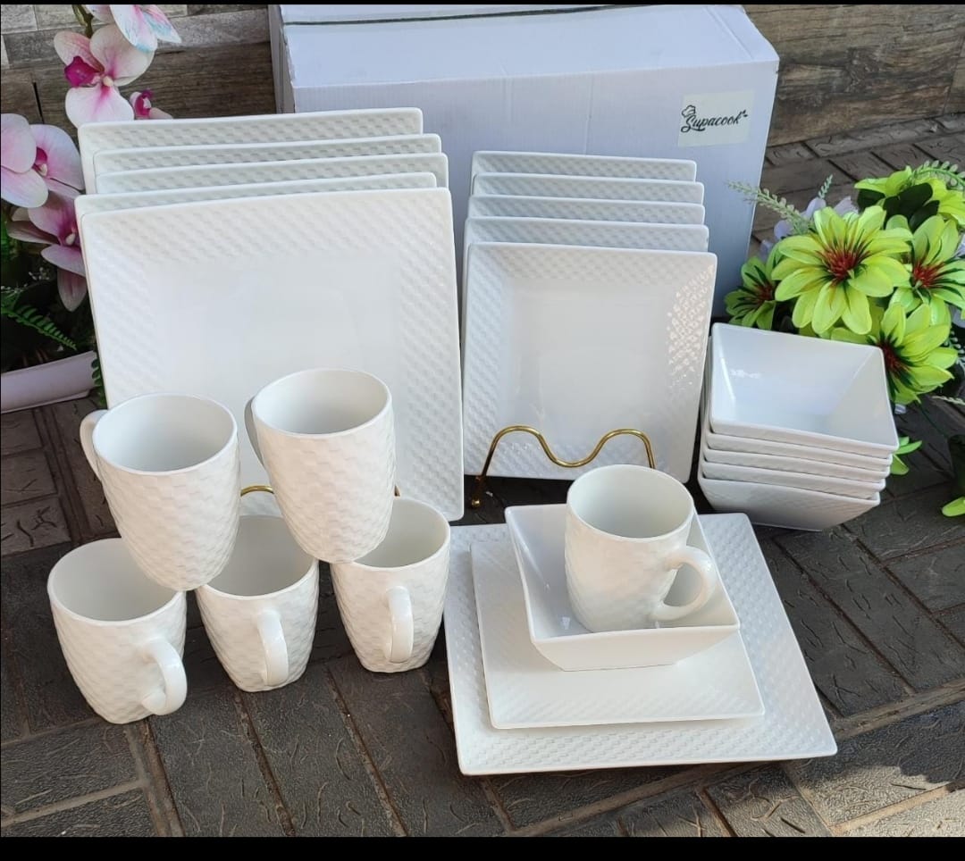 24 pcs square  dinner sets